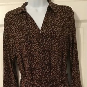 Talbots Animal Print Dress